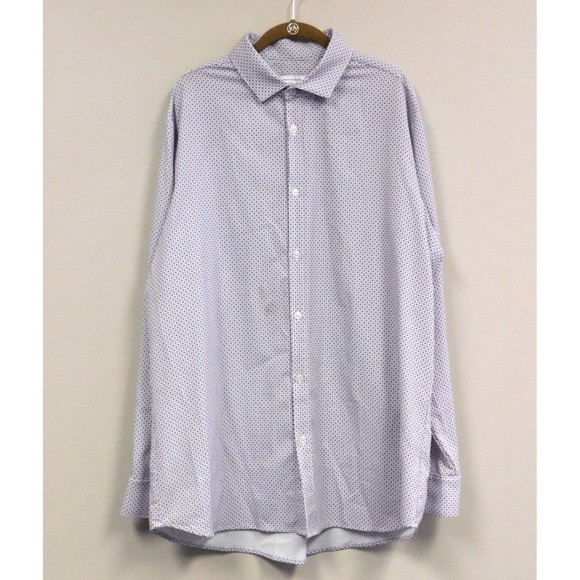 Mizzen + Main Leeward Collection Men's XXL Trim Fit Shirt Black/Lavander/Pink - Picture 1 of 5